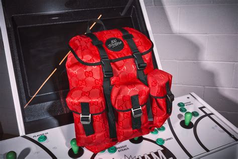 100 thieves x gucci price|Gucci backpack.